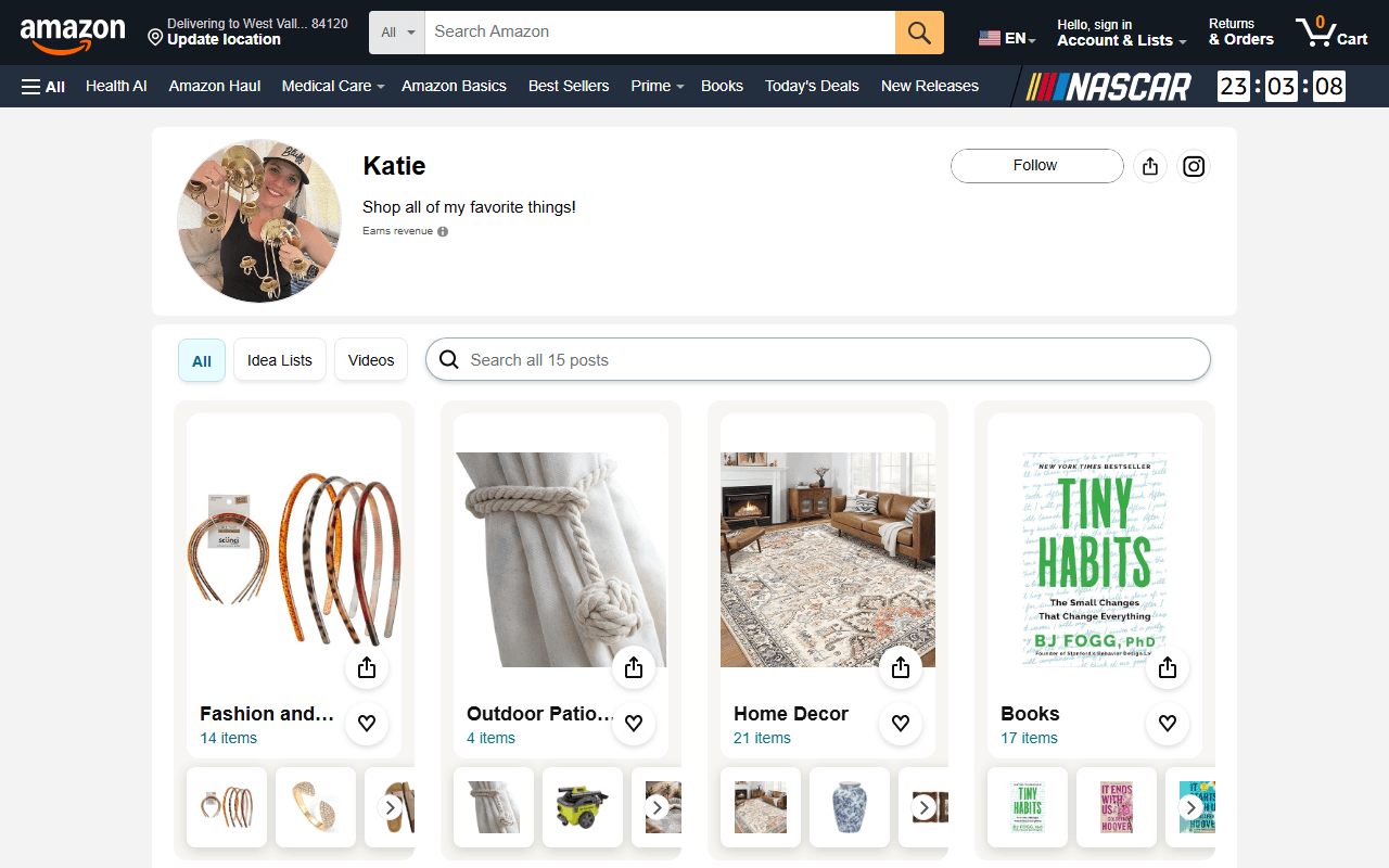 Preview of My Amazon list